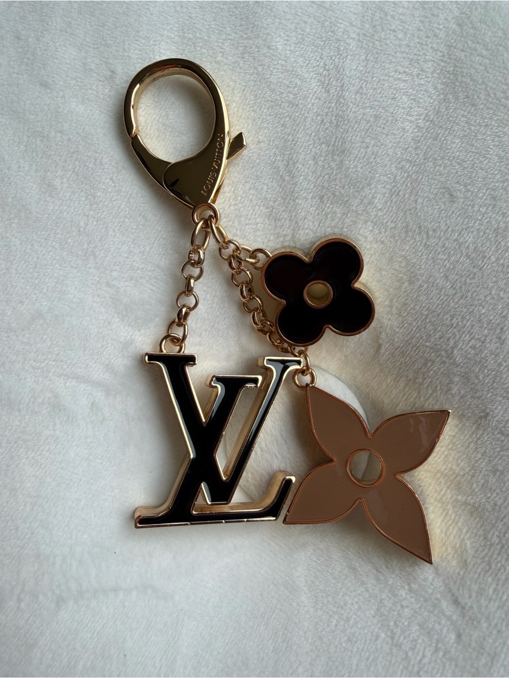 Gold Tone Fashion Bag Charm Keychain Statement Accessory New - Picture 7 of 8